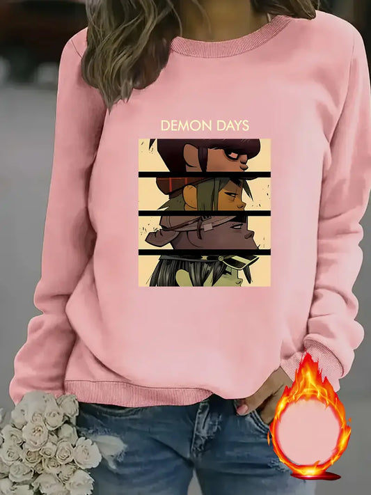 Women's Cozy Anime Graphic Sweatshirt