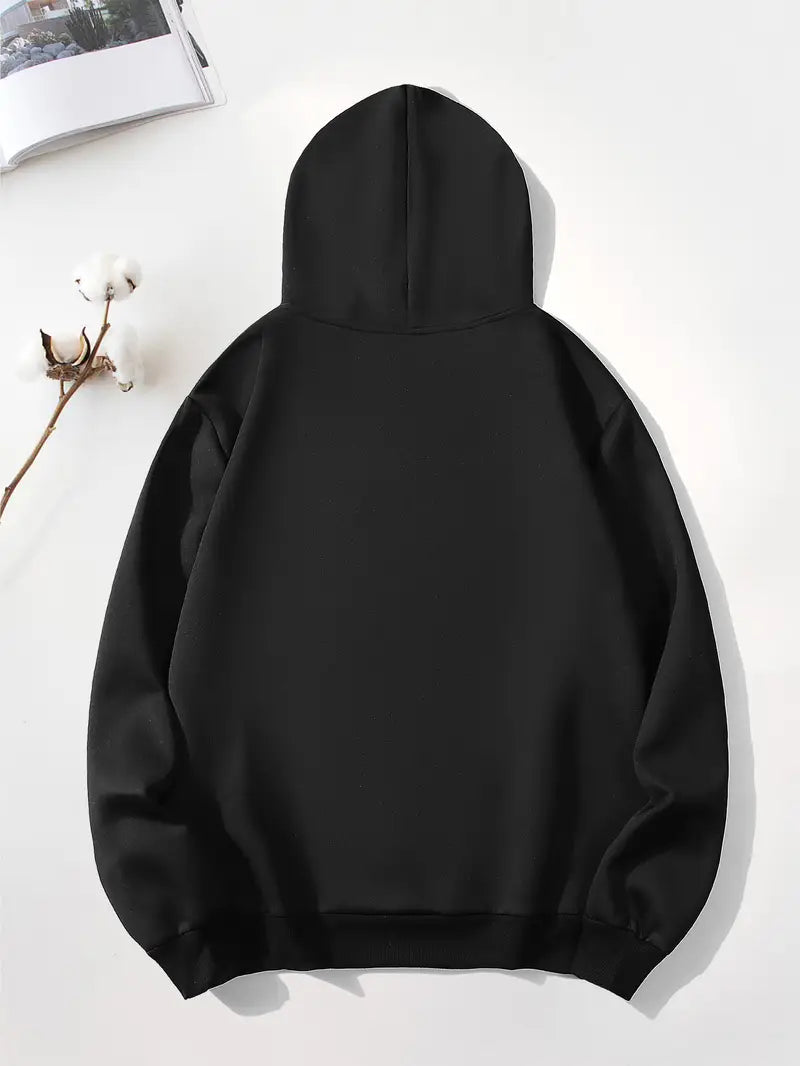 Chic Women's Black Hoodie with "Swiftie" Heart Design