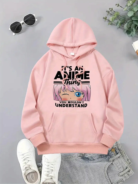 Women'S Cartoon Printed Hoodie